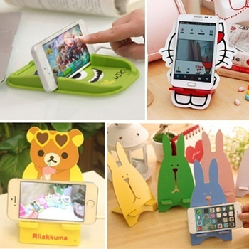Qoo10 - Cartoon Animal Phone Holder Hello Kitty Folding Mobile Phone Stand  Uni... : Mobile Accessori...