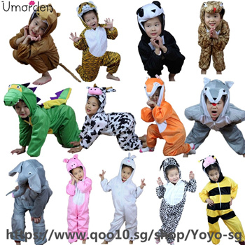 Qoo10 - Cartoon Children Kids Animal Costume Cosplay Clothing Dinosaur  Tiger E... : Kids Fashion