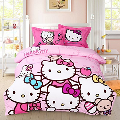 Qoo10 Casa 100 Cotton Brushed Kids Bedding Hello Kitty Duvet