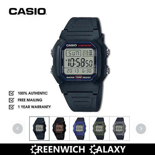 Qoo10 Casio Digital Sports Watch W 800h Series Watch Jewelry