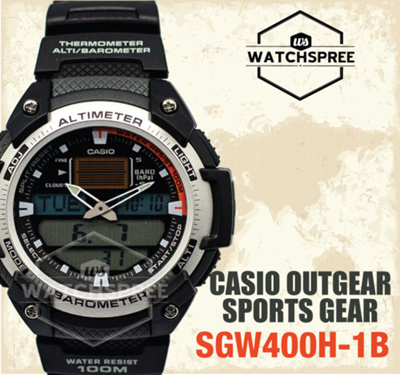 Qoo10  *CASIO GENUINE* Casio Sport Watch Altimeter Barometer Thermometer SGW4 : Watch  Jewelry