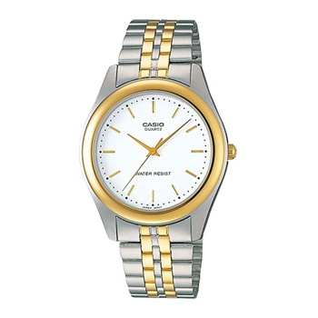 Casio watch 2025 silver gold