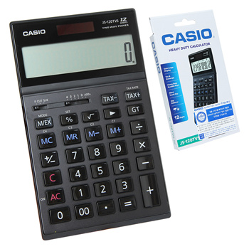 Stien kalorie Ham selv Qoo10 - Casio JS-120TVS-BK Heavy Duty Desk Calculator JS120TVS Black :  Stationery & Supplies