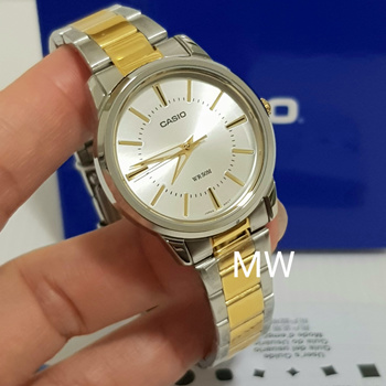 Casio two tone watch sale