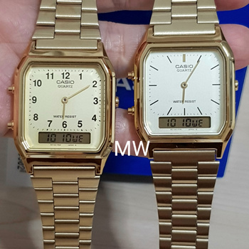 Casio aq230 dual sale time watch