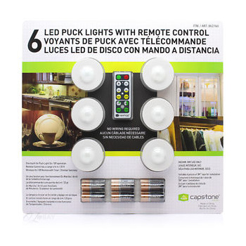 wireless puck lights with remote