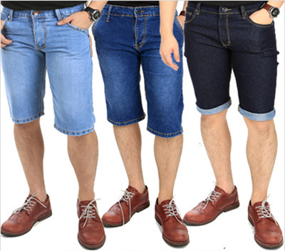 Qoo10 Celana Pendek Jeans Pria Men Denim Short 