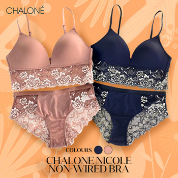 Qoo10 - Chalone Nicole Non-Wired Bra : Lingerie & Sleepwear