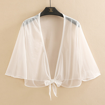 White deals chiffon jacket