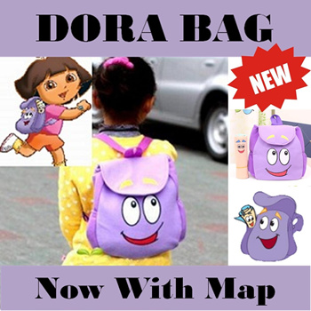 dora the explorer dora mr.backpack purple plush backpack with map new style  - Walmart.com