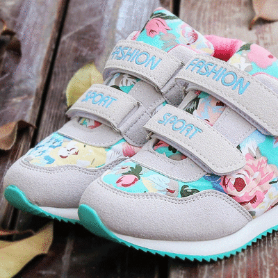 flower print shoes