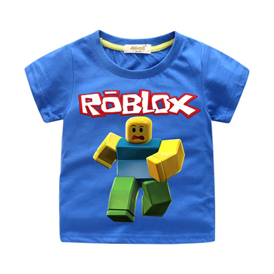Children Roblox Game T Shirt Clothes Boys Summer Clothing Girls Short Tee Tops Costume Kids Fashion - boy shirts id roblox t shirt designs