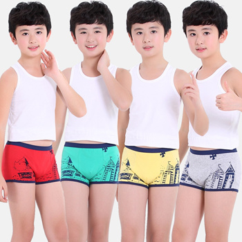 Qoo10 - Children underwear boys Boxer Boxer cotton 10 children in 12 young  kid : Furniture & Deco