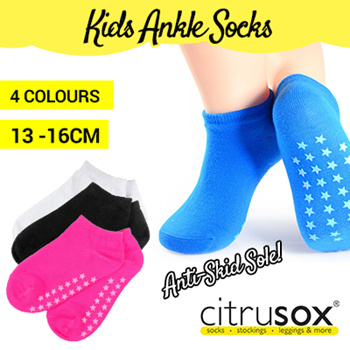 Qoo10 - 🧦 Kids Children Anti-Skid Sole Nonslip Ankle Socks (13-15