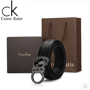 leather ck buckle belt