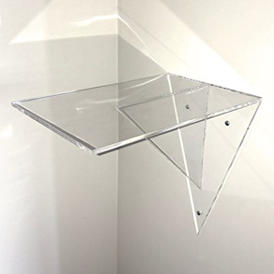 Clear Acrylic Floating Shelf Display Shelf Wall Mounted Organizer