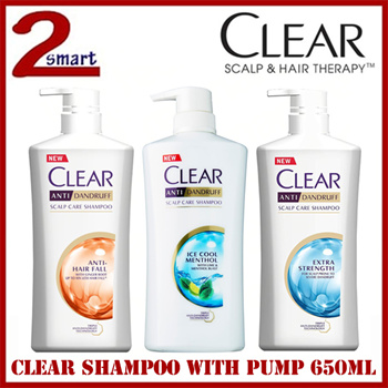 Qoo10 - Clear Shampoo with Pump 650ml/ Anti Hair Fall / Anti