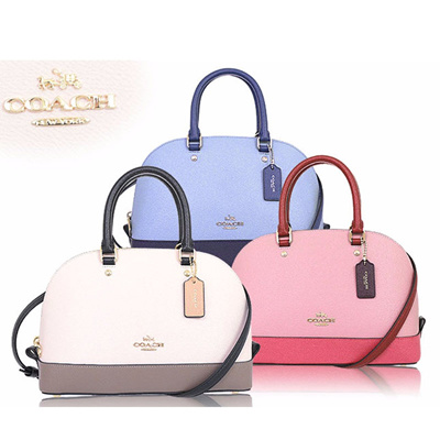 Qoo10 - Coach bag lady sling bag crossgrain leather signature mini Sierra Satc... : Bag & Wallet