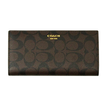 COACH Bleecker Slim Billfold Id Wallet in Leather in Blue for Men