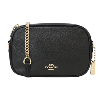 Qoo10 Coach F31411 Isla Chain Crossbody Handbag Black Pebble