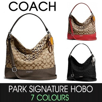 Coach park 2025 signature hobo