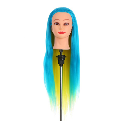 Qoo10 Colorful Manikin Rainbow Hair Training Head Dummy Head