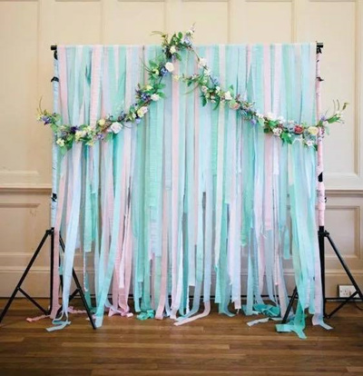 Party Eventdekoration Crepe Paper Hand Fringed Ceiling Party