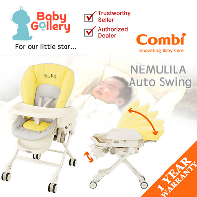 combi auto swing high chair