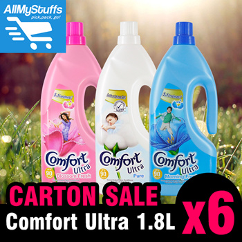 Qoo10 - 【Comfort】Ultra Fabric Conditioner 1.8L ☆ CARTON SALE 6BOTTLES☆  Morning : Household & Bedd