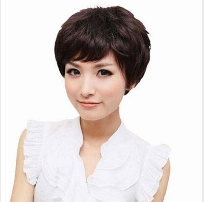 Qoo10 Cool2day Women S Synthetic Short Wavy Dark Brown Natural