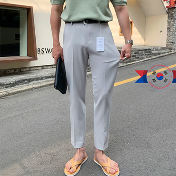 Qoo10 - [Coolfort] Men Korean Style Trousers Long Pants Wrinkle Free Basic  Sla : Men's Clothing