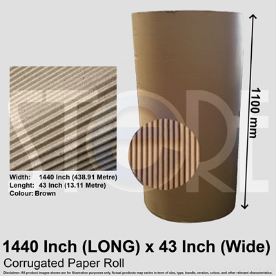 Corrugated Paper Roll For Floor Protection Home Removal Hdb Upgrading Renovation 120 Feet X43 Inch