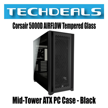 Corsair 5000D AIRFLOW Tempered Glass Mid-Tower ATX PC Case — Black