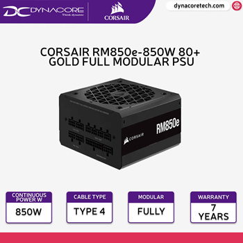 Qoo10 - DYNACORE - Corsair RMe Series RM850e 850W ATX 3.0 and PCIe 5.0  Fully M : Computer & Games