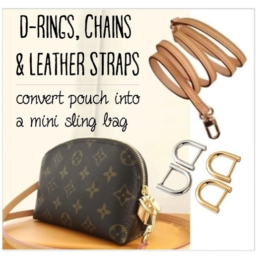 d ring for lv cosmetic pouch