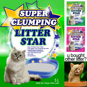 Qoo10 dhks Super Clumping litter litter star 70 lighter