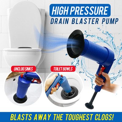 Coupon Friendlyhigh Pressure Air Drain Blaster Pump Plunger Sink Pipe Clog Remover Toilets Bathroom Kitchen Cleaner