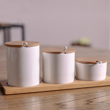 Ceramic Spice Jar- Set of Three