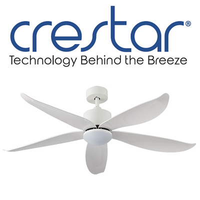 Crestarcrestar Valueair 55 Inch 5 Blade Ceiling Fan With Led Light And Remote Control