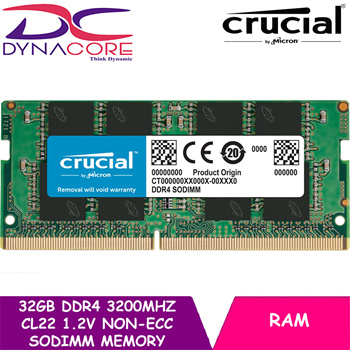 Crucial 32GB DDR4-3200 SODIMM | CT32G4SFD832A 