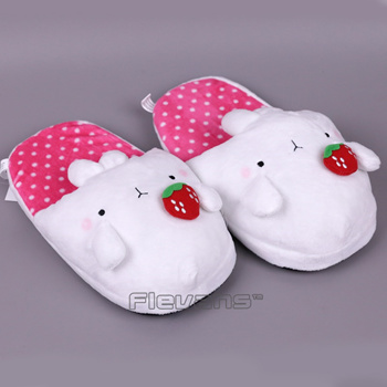 Cute hot sale plush slippers