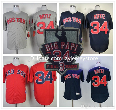 david ortiz grey jersey