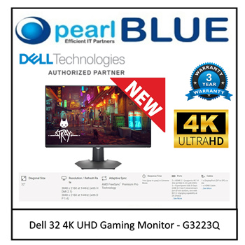 Dell 32 Inch 4K UHD Gaming Monitor (G3223Q) : Computer Monitors