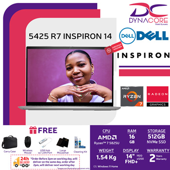 Qoo10 - DYNACORE-DELL 5425 R7 INSPIRON 14 Ryzen™ 7 5825U FHD+