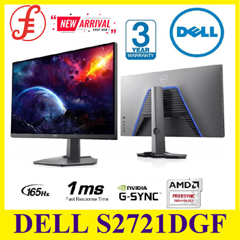 Qoo10 - Dell S2721DGF 165Hz QHD IPS Gaming Monitor(3 YEAR WARRANTY