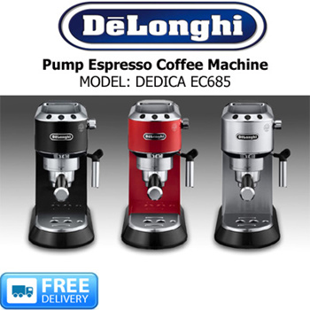 DELONGHI - DEDICA PUMP ESPRESSO COFFEE MACHINE EC 685