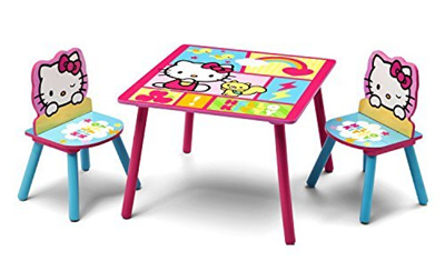 Qoo10 Delta Children Table Chair Set Hello Kitty Toys