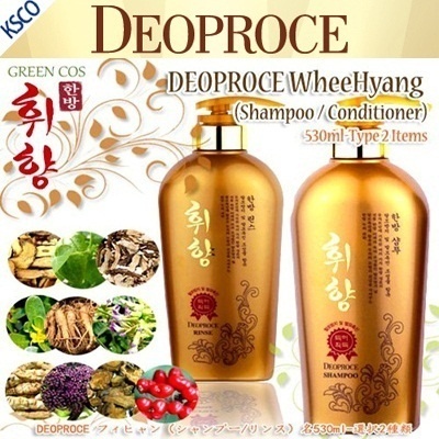 Qoo10 Deoproce Green Cos Wheehyang Shampoo Conditioner 530ml