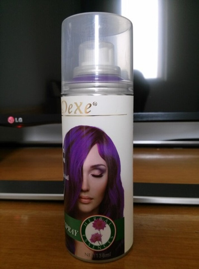 Qoo10 Dexe Brand Purple Hair Color Spray Easy Dyeing Instant And