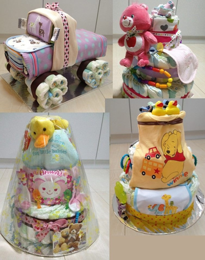  Qoo10  Diaper cake  hamper Baby Maternity